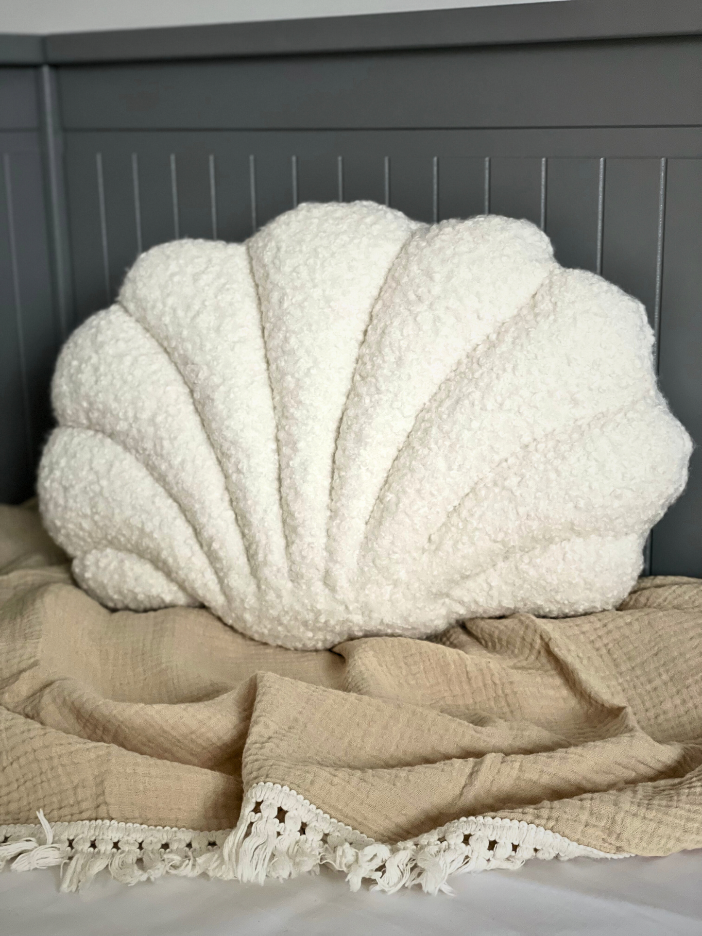 Boucle Shell Cushion